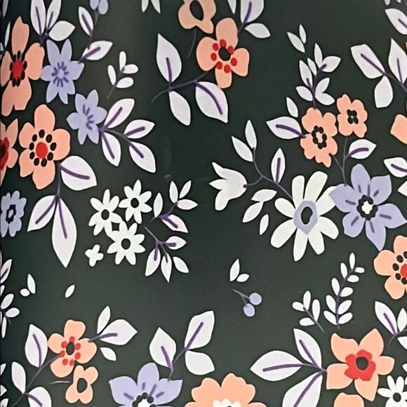 Vangelo Niko Flower 2 Teal w.blue peach Comfortable Slip-On Design - Picture 5 of 10